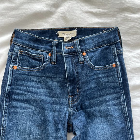 Madewell 10" High-Rise Skinny Jeans: Insuluxe Denim Cashmere Edition - Size 25P - Picture 9 of 11